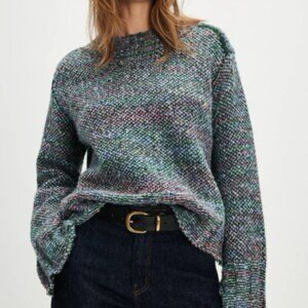 Free People Cotton Candy Pullover in multicolor gemstone combination